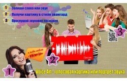 Удивительная визуализация голоса — VoiceArt! Получить портрет звука, а потом его еще и прослушать может каждый!